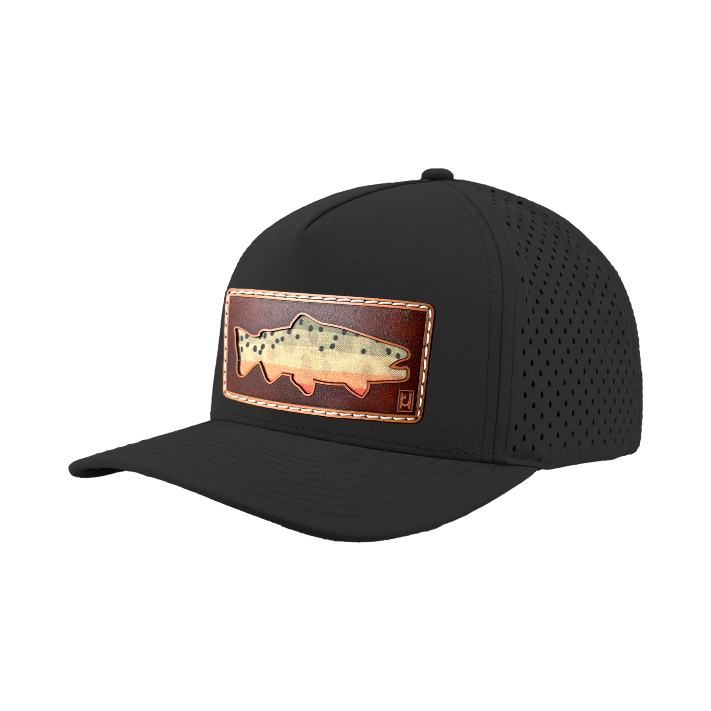 Cutthroat Trout Leather Patch Hat