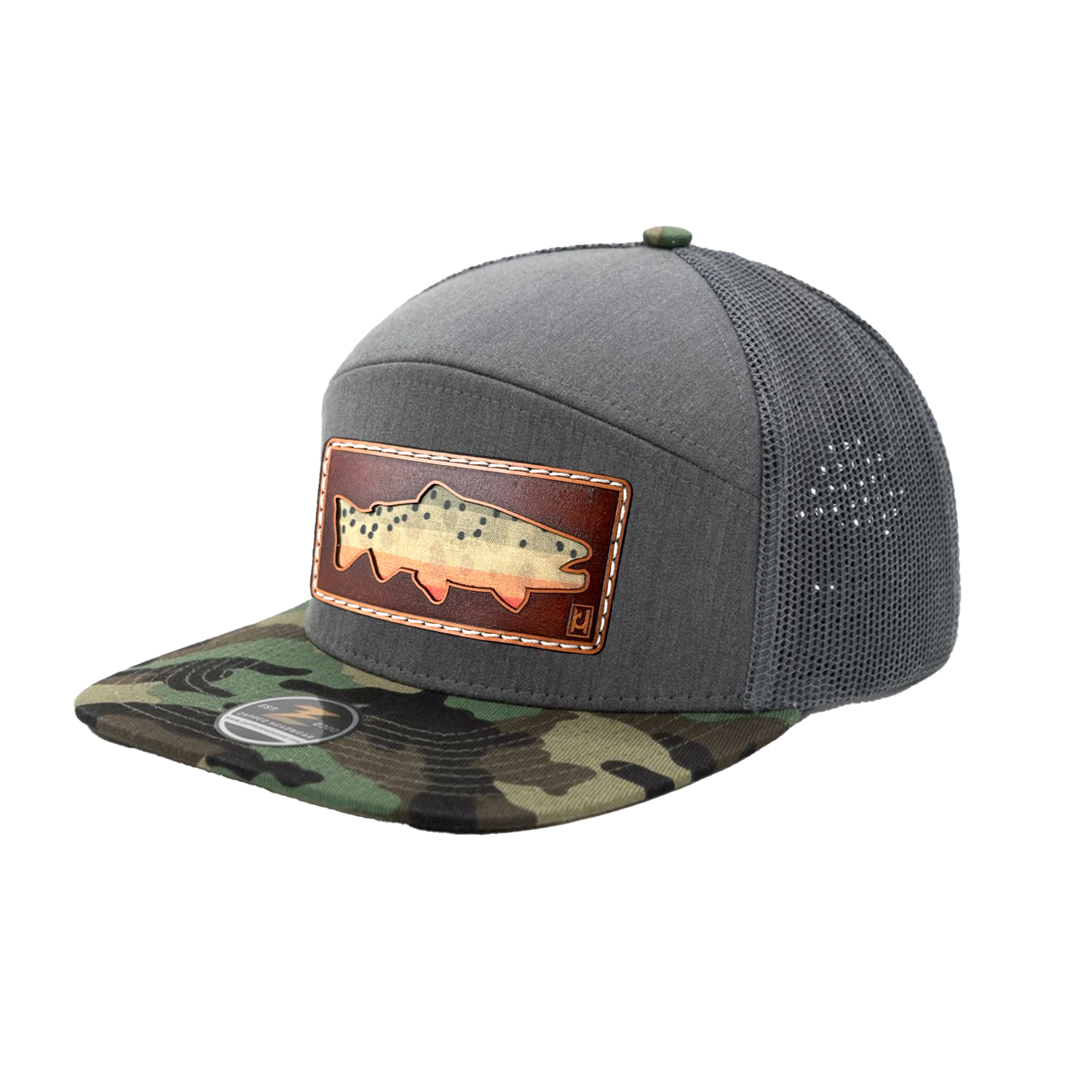 Cutthroat Trout Leather Patch Hat