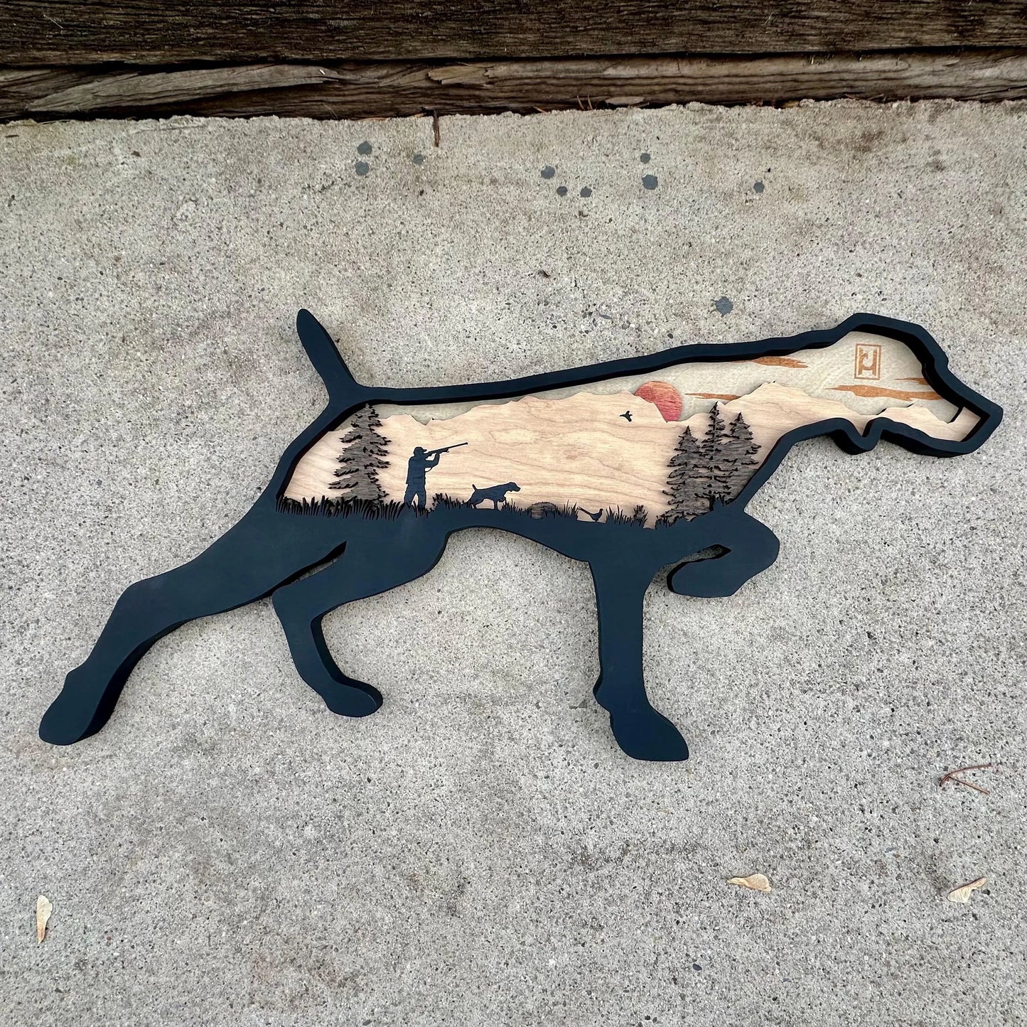 Wood Weimaraner Design