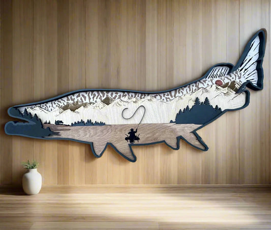 Wood Tiger Muskie Design