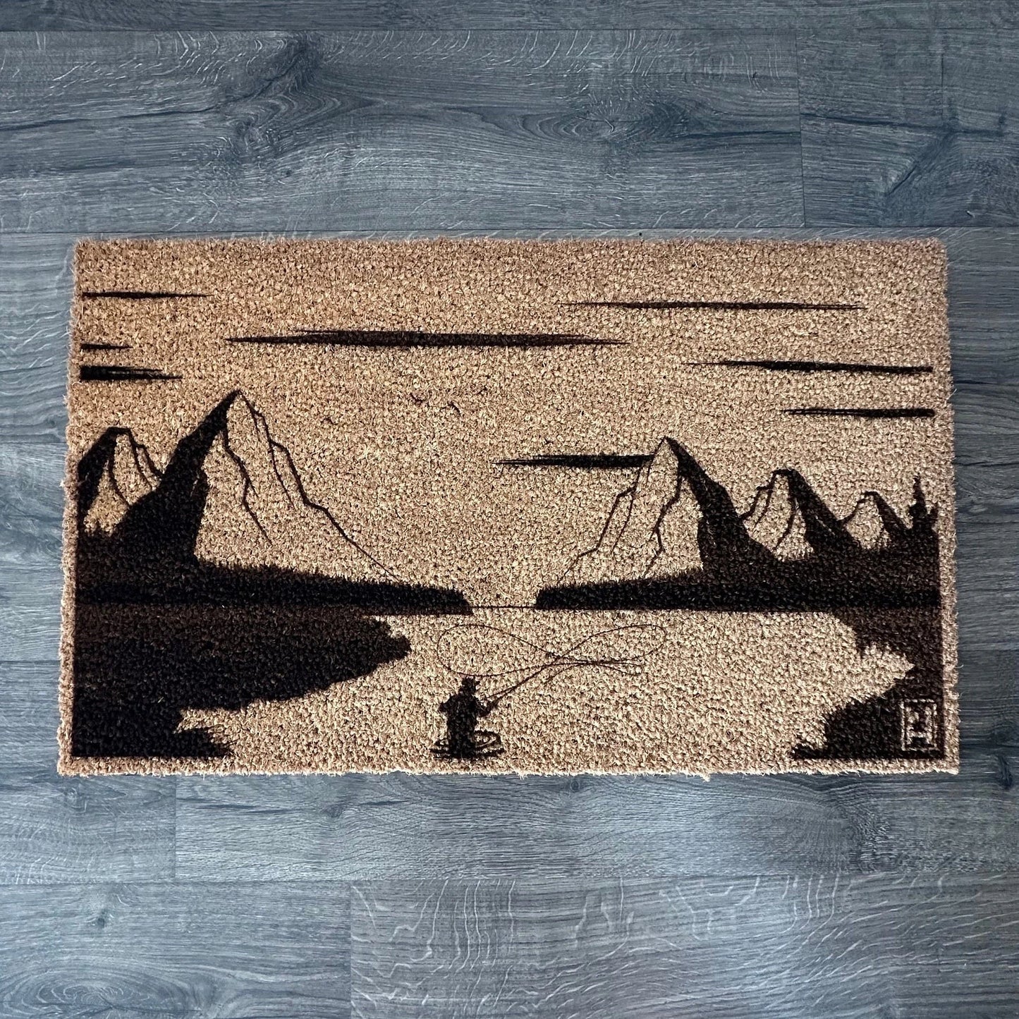 Fly Fishing Designed Door Mat