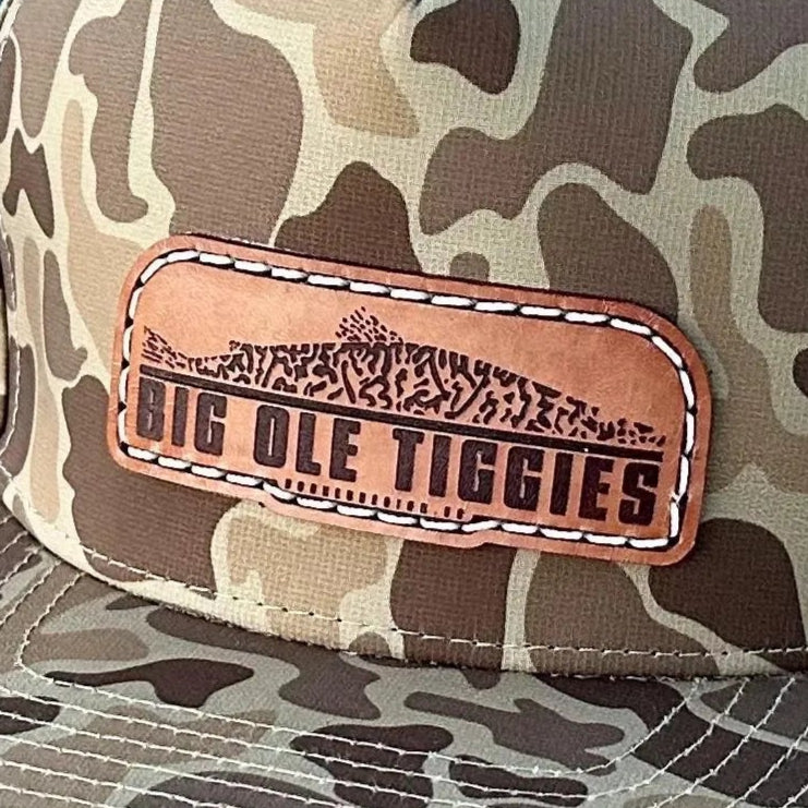 Big Ole Tiggies Leather Patch Hat