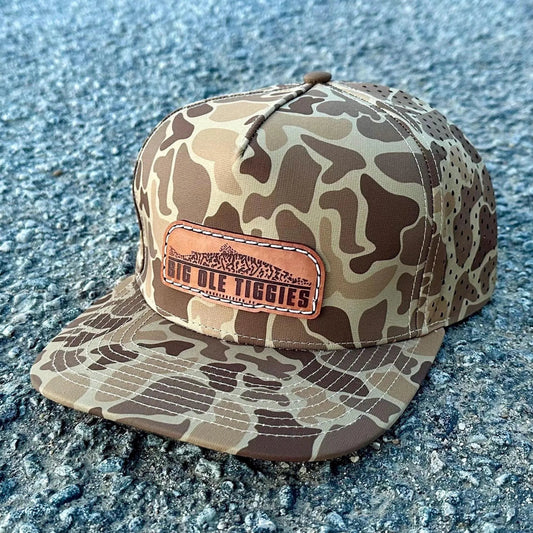 Big Ole Tiggies Leather Patch Hat