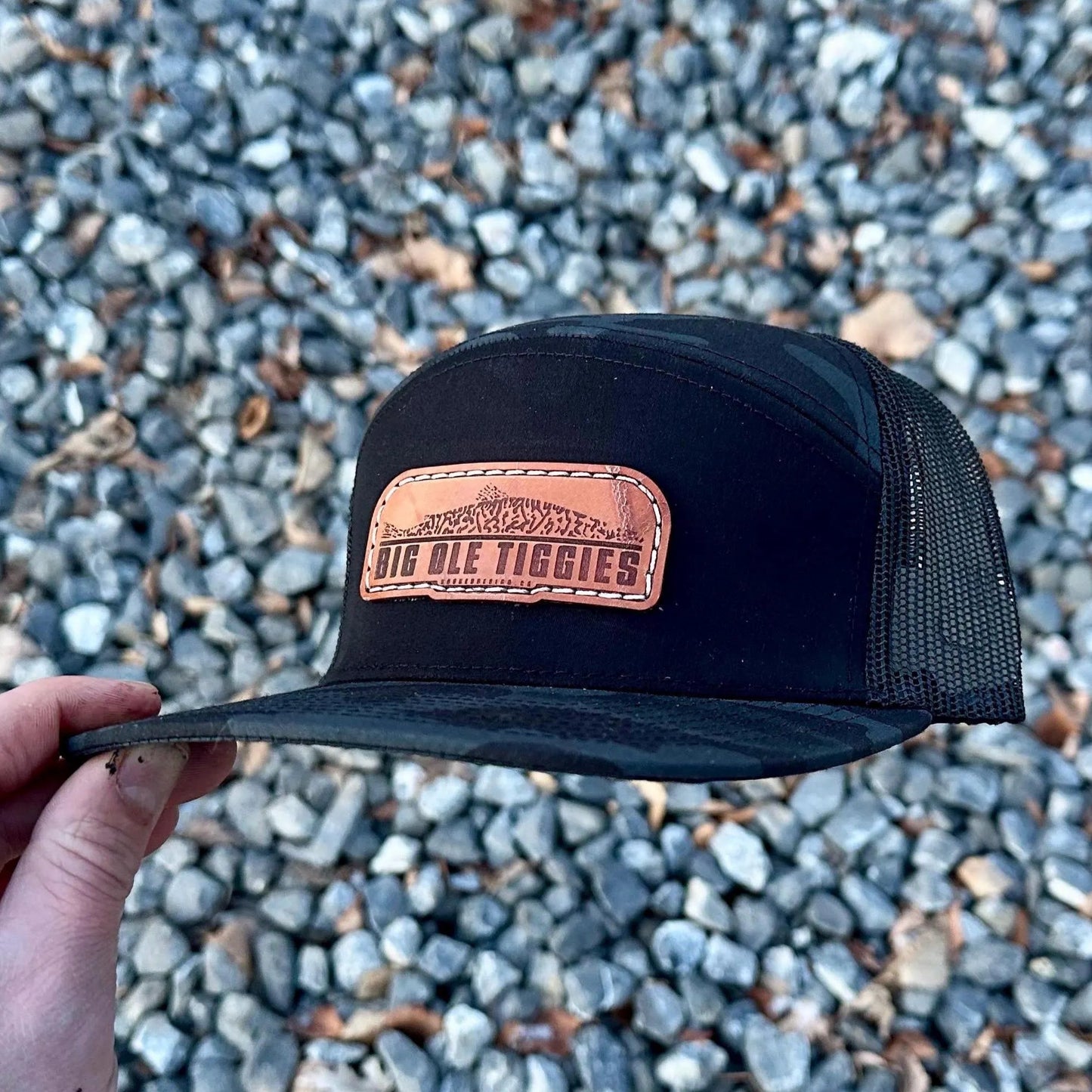 Big Ole Tiggies Leather Patch Hat