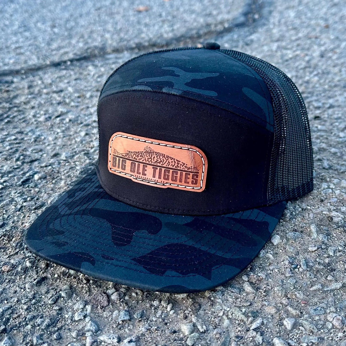 Big Ole Tiggies Leather Patch Hat