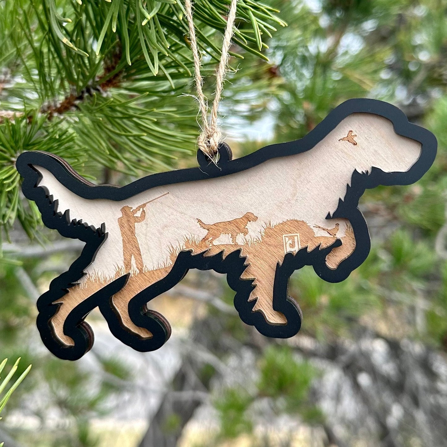 Acrylic Dog Christmas Ornaments