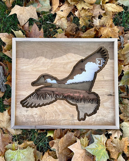 Framed Wood Duck Design