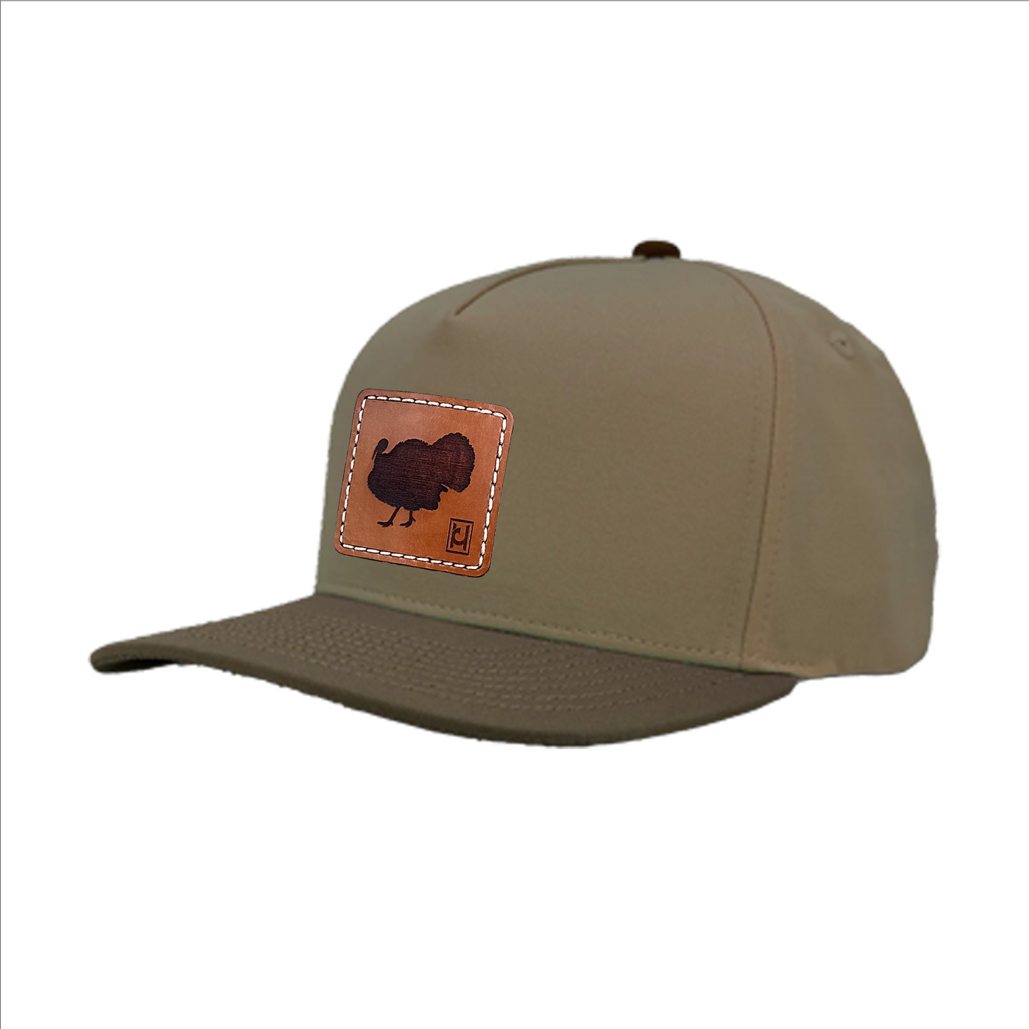 Turkey leather patch snapback hat