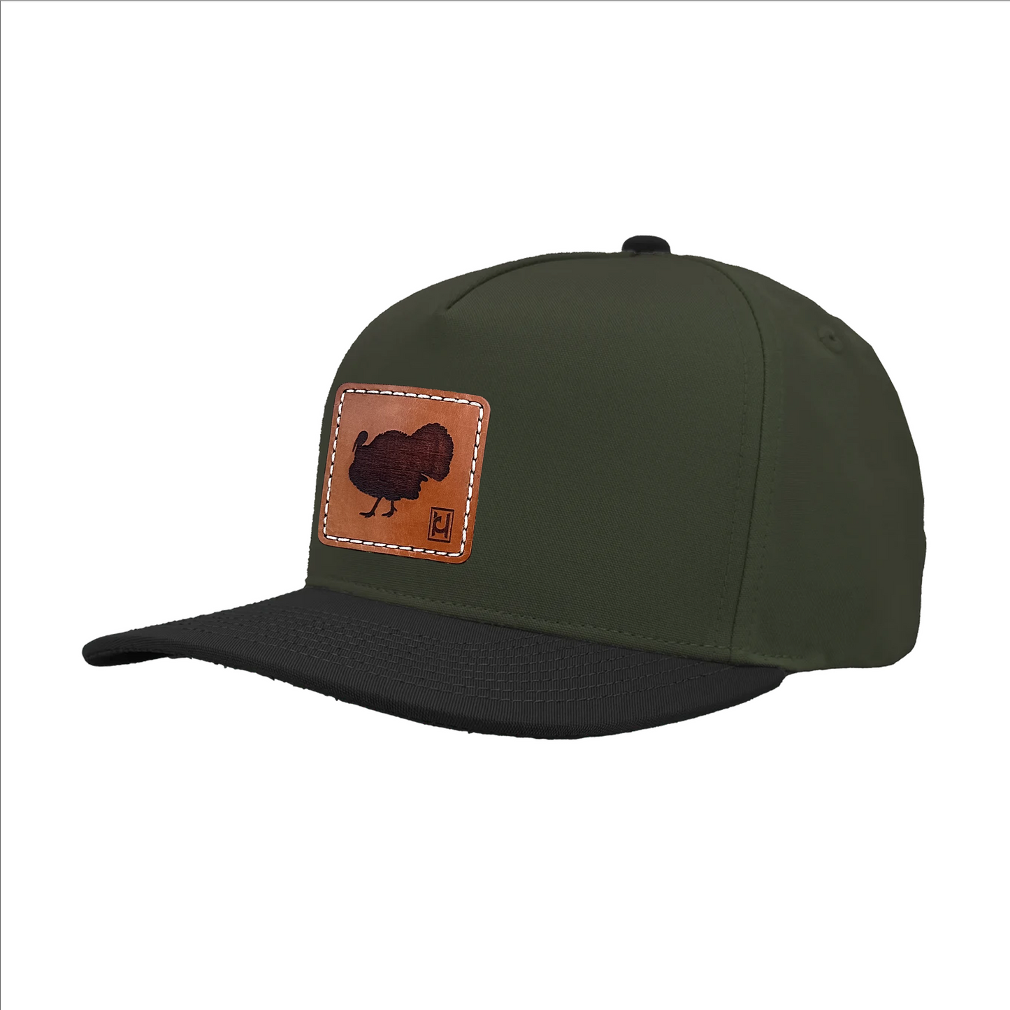 Turkey leather patch snapback hat