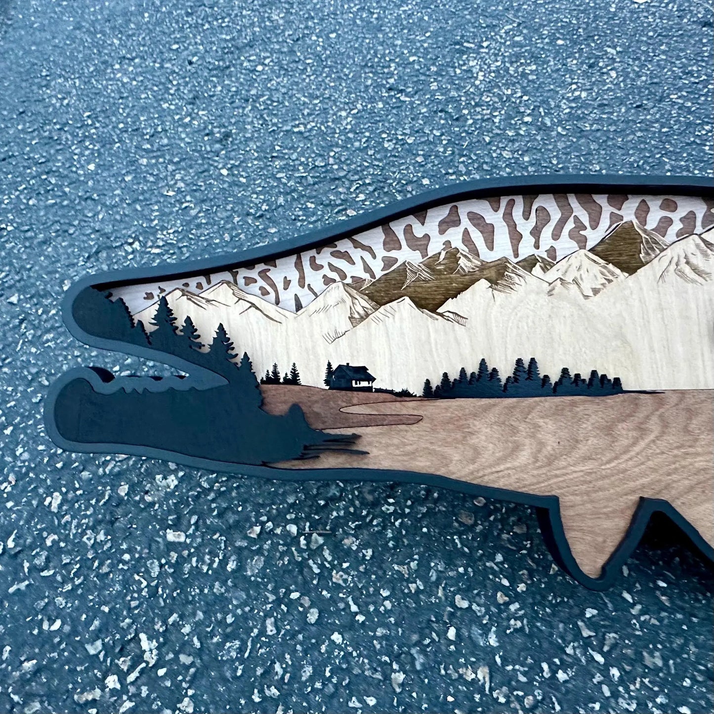 Wood Tiger Muskie Design