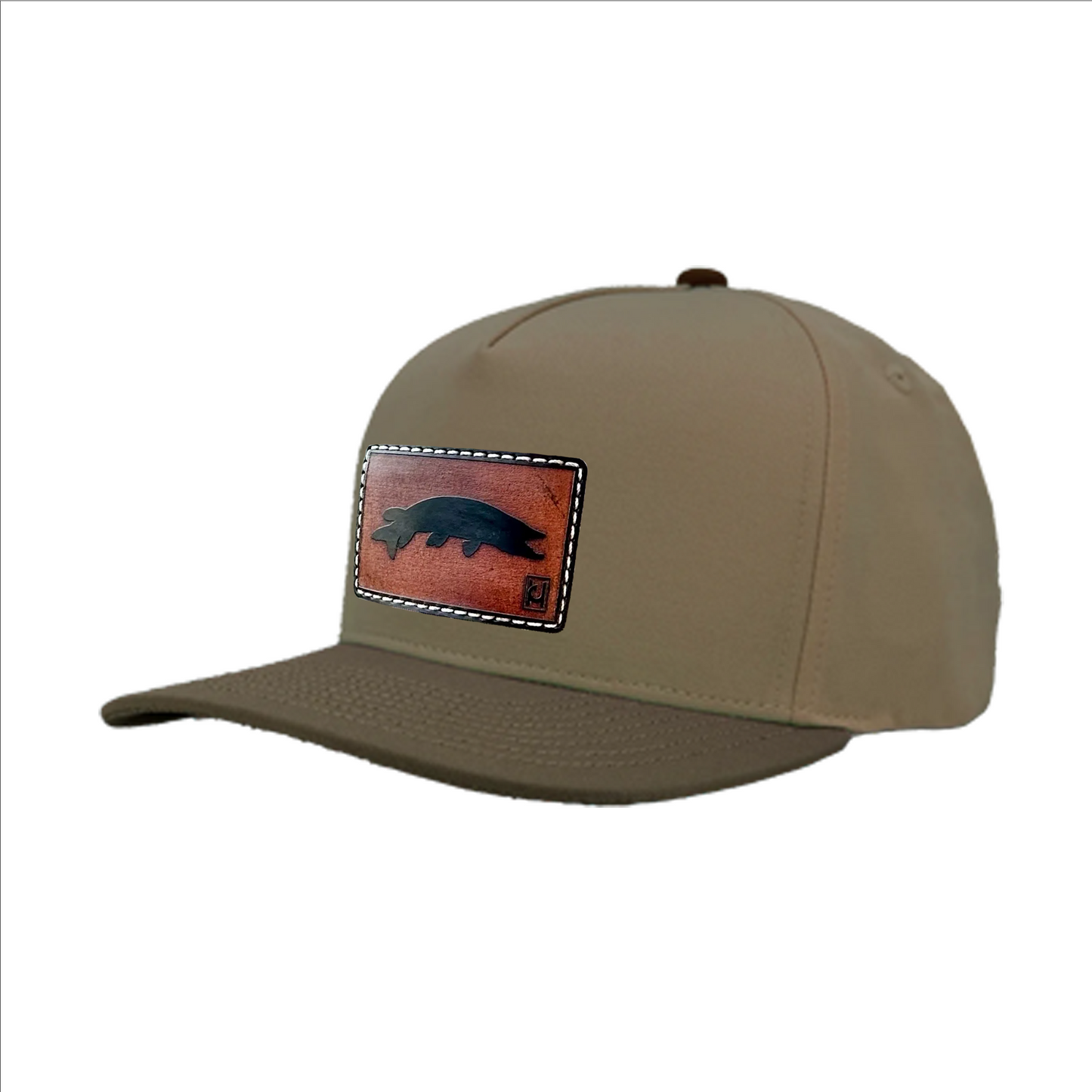 Tiger Muskie Leather Patch Hat