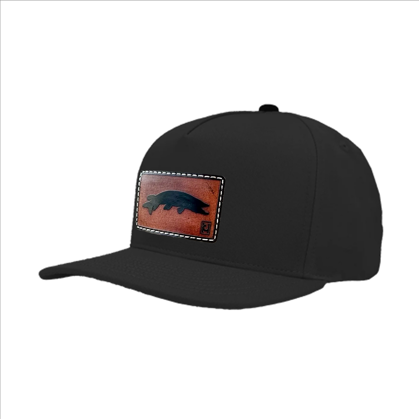 Tiger Muskie Leather Patch Hat