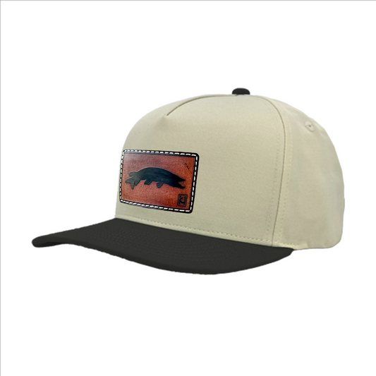 Tiger Muskie Leather Patch Hat