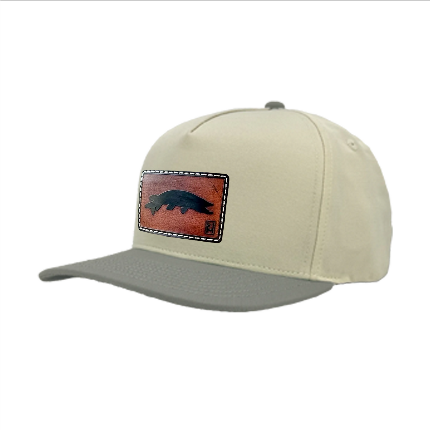 Tiger Muskie Leather Patch Hat