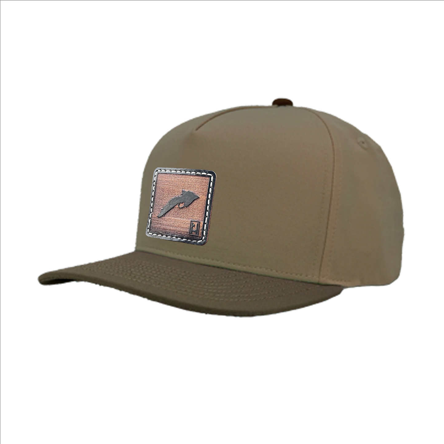 Sculpin Fly Pattern Leather Patch Hat