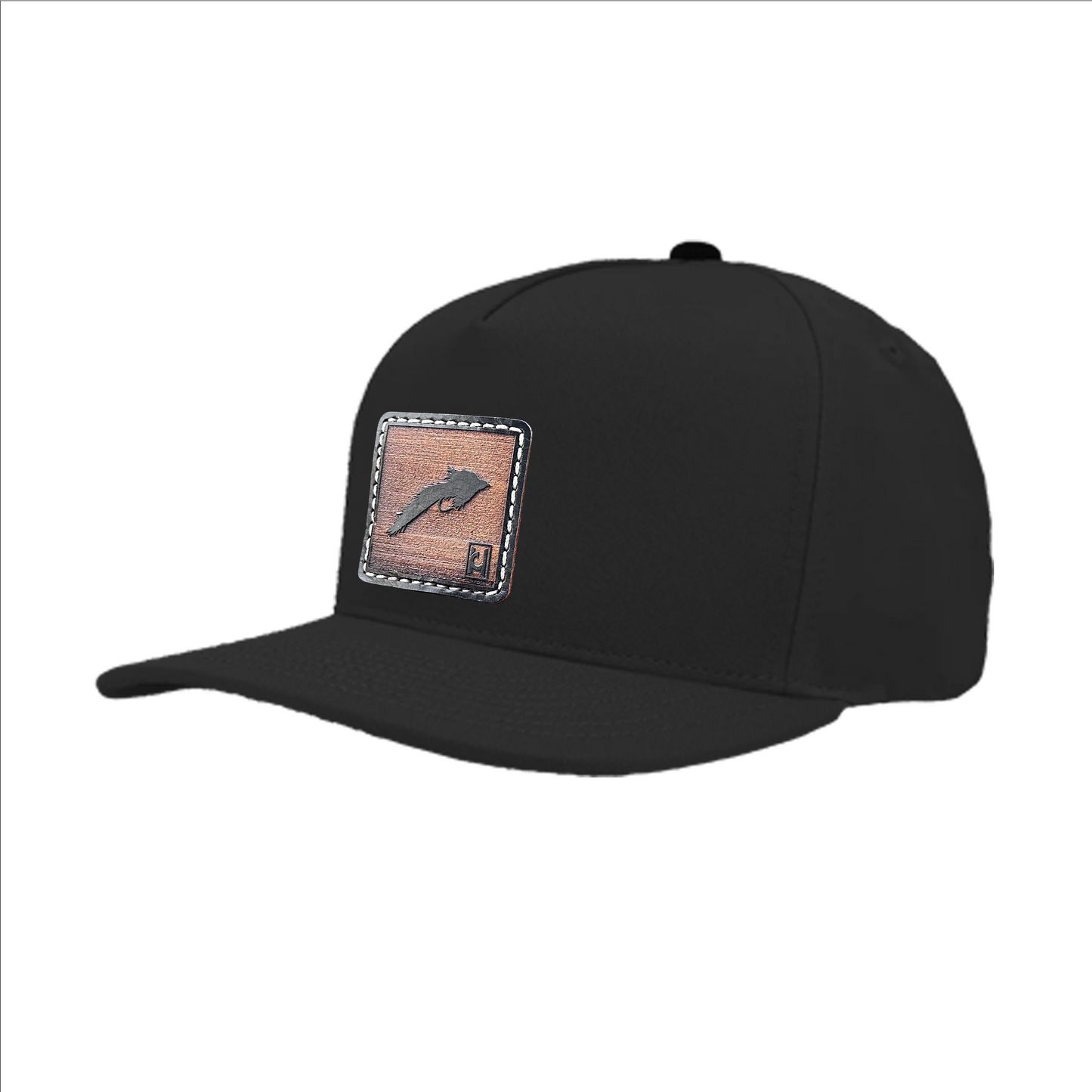 Sculpin Fly Pattern Leather Patch Hat