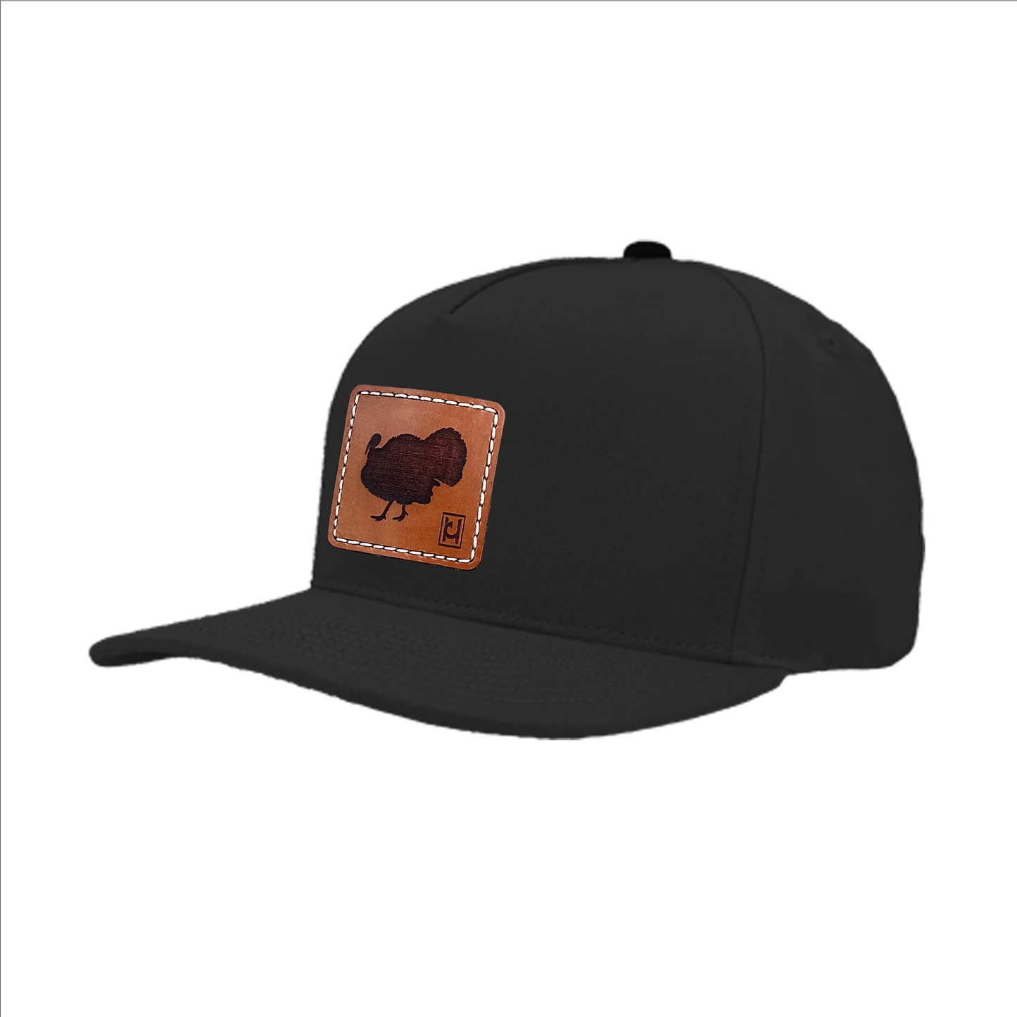 Turkey leather patch snapback hat