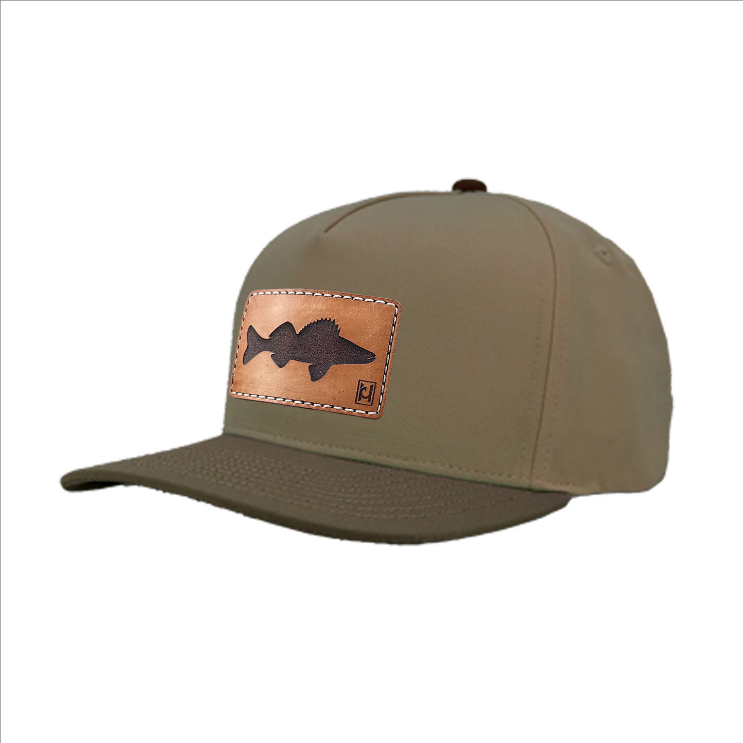 Walleye Leather Patch Hat