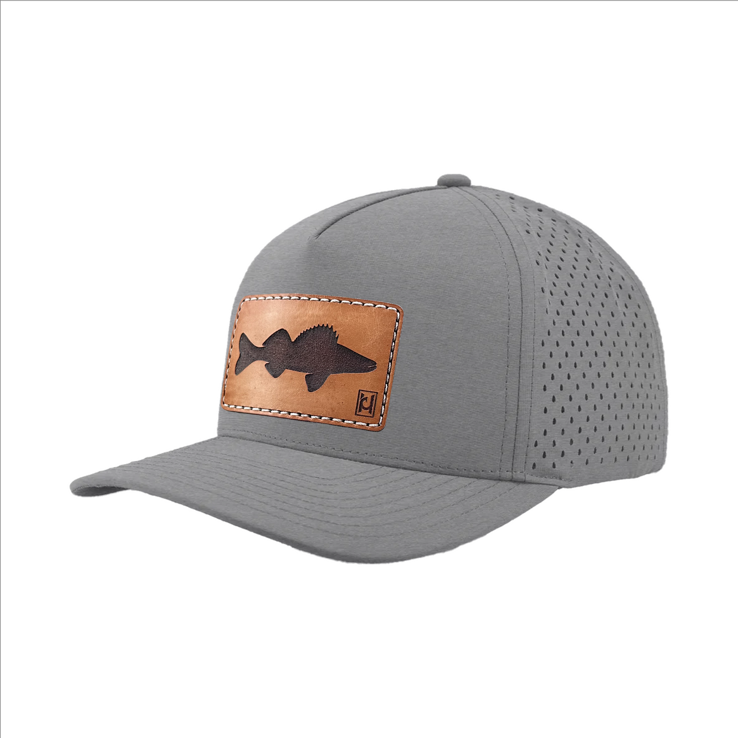 Walleye Leather Patch Hat