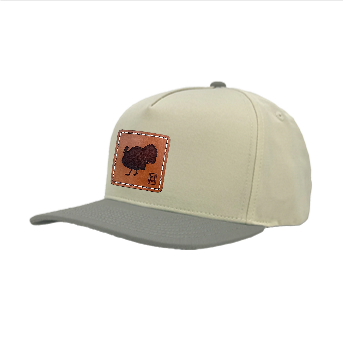 Turkey leather patch snapback hat