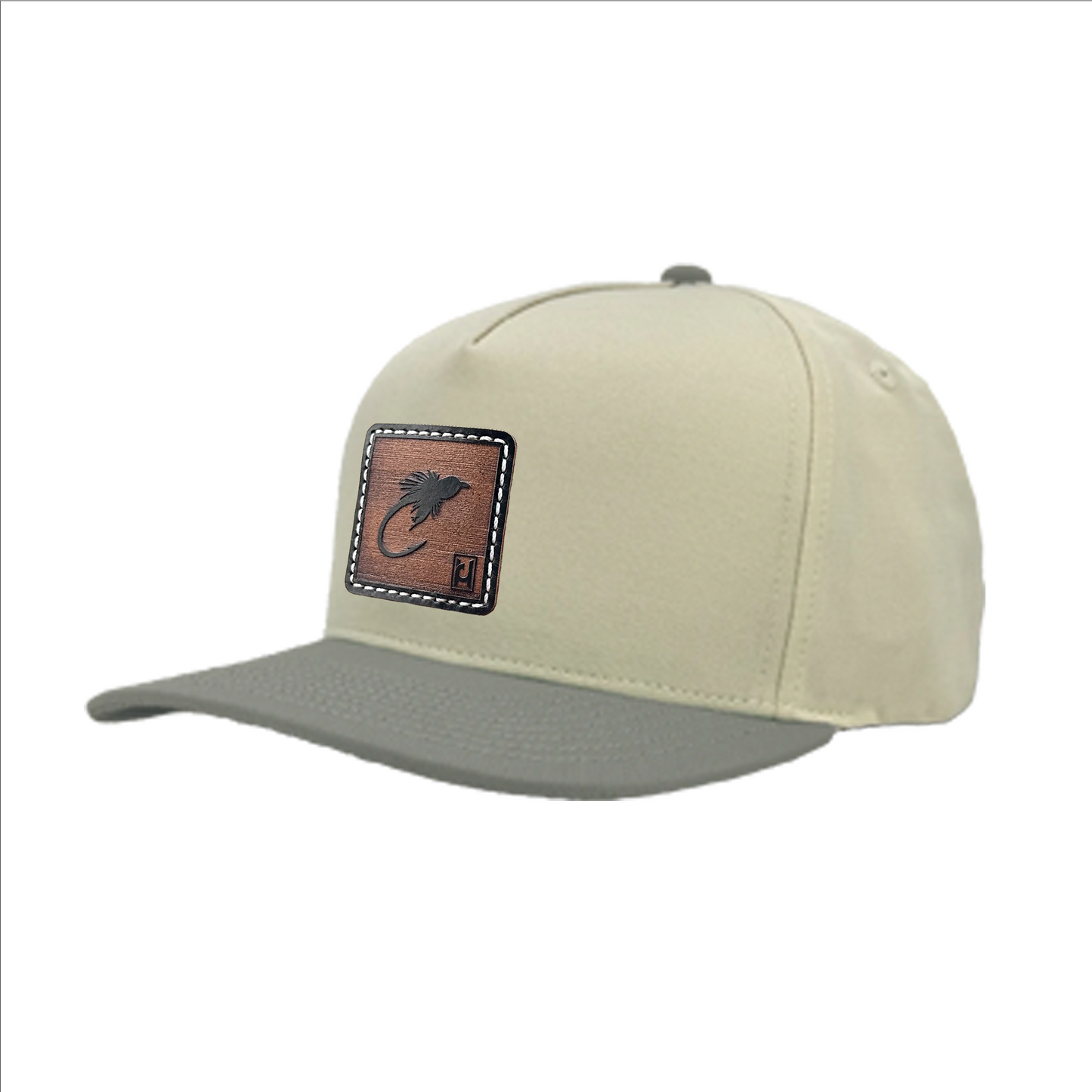 Zebra Midge Fly Pattern Leather Patch Hat