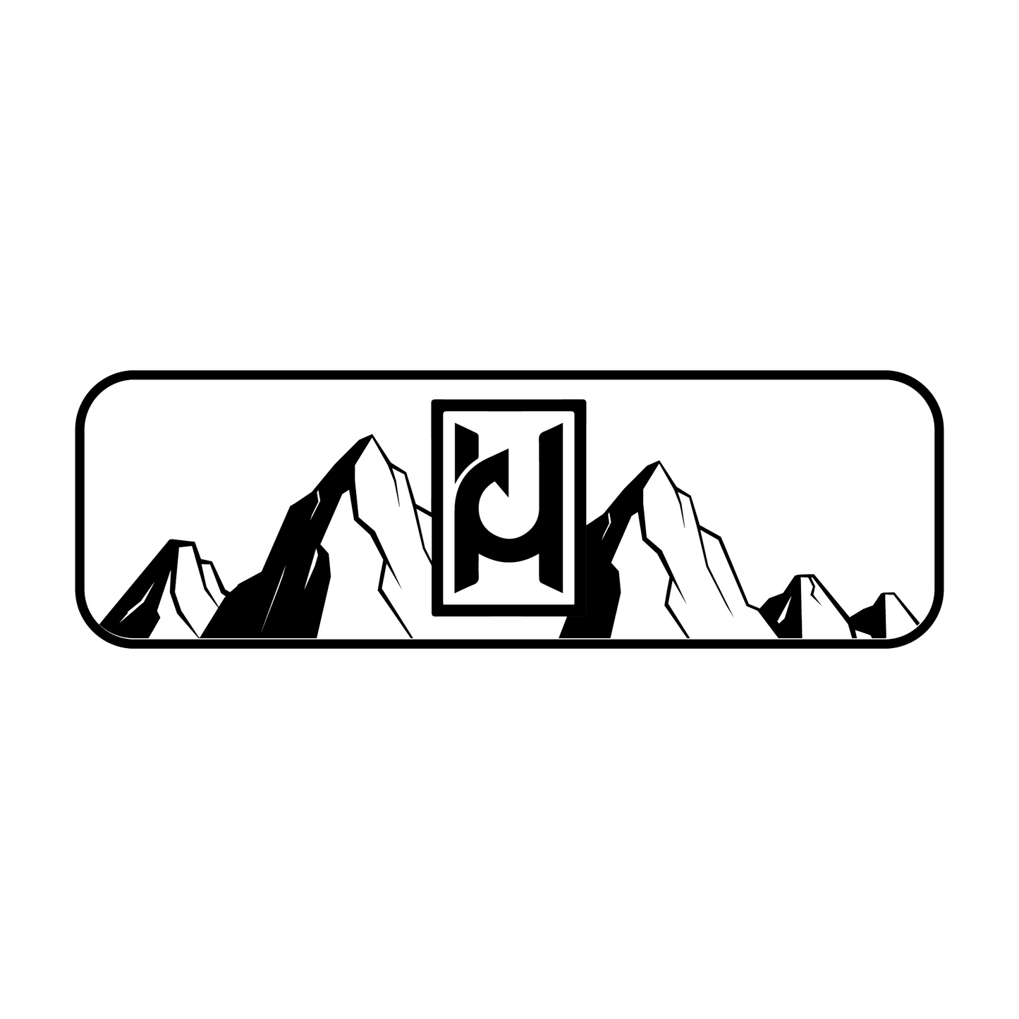 HD Mountain Logo Sticker