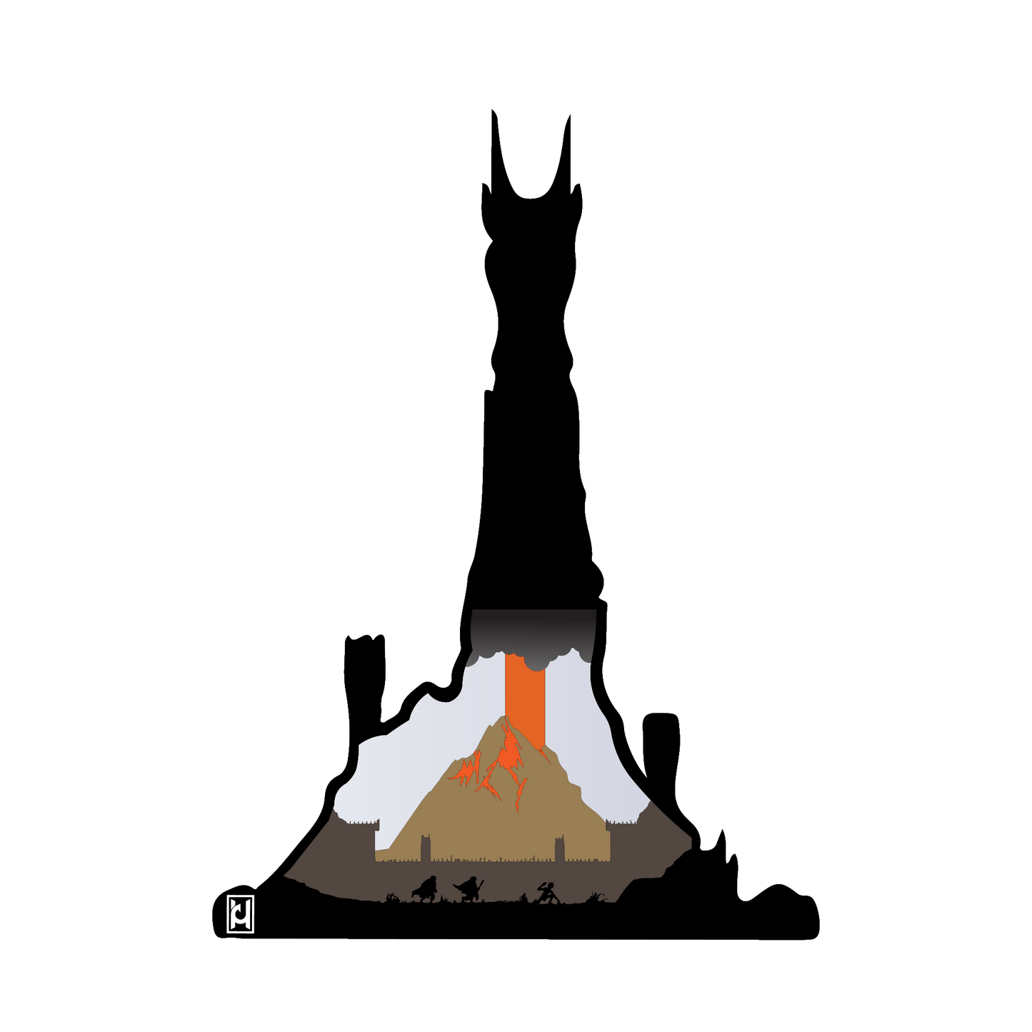 Tower of Sauron Sticker