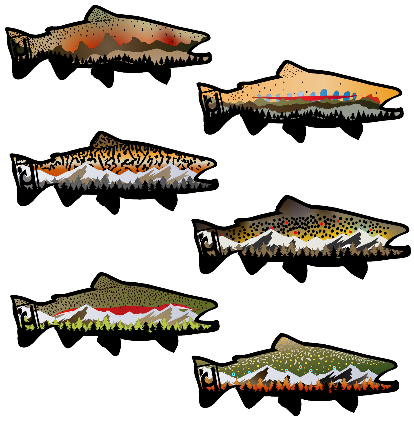 Trout Sticker Pack