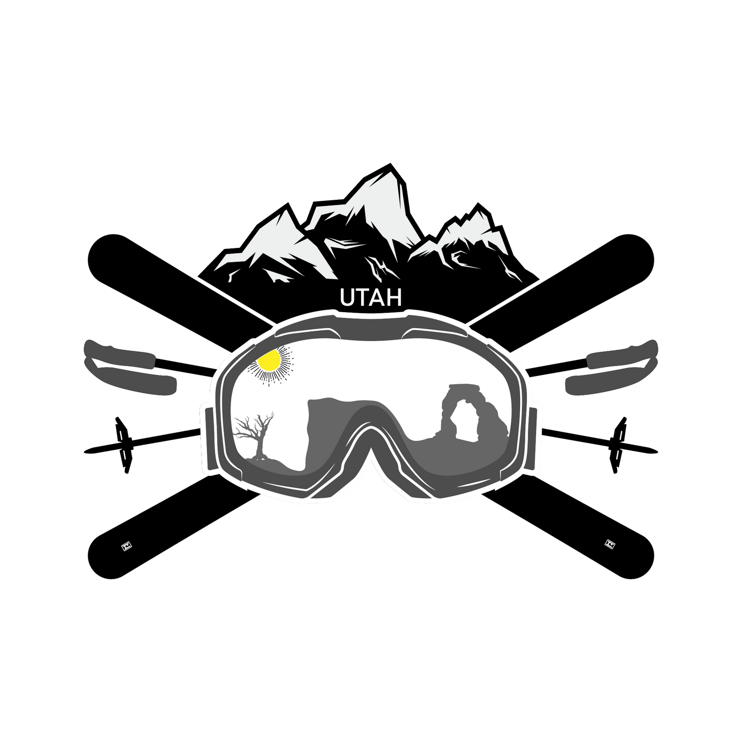 Utah Ski Sticker